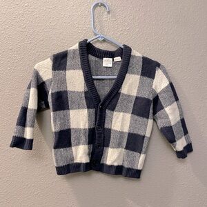 Zara Gingham Cardigan Size 3-4T